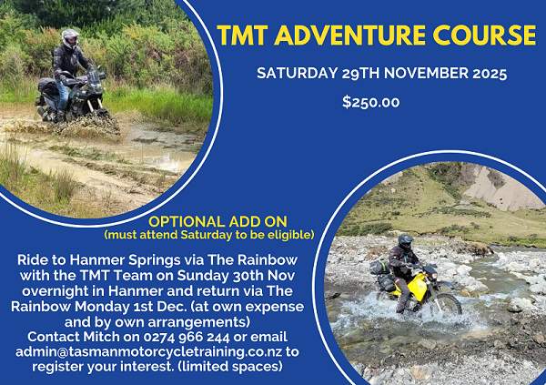 TASMAN MOTORCYCLE TRAINING